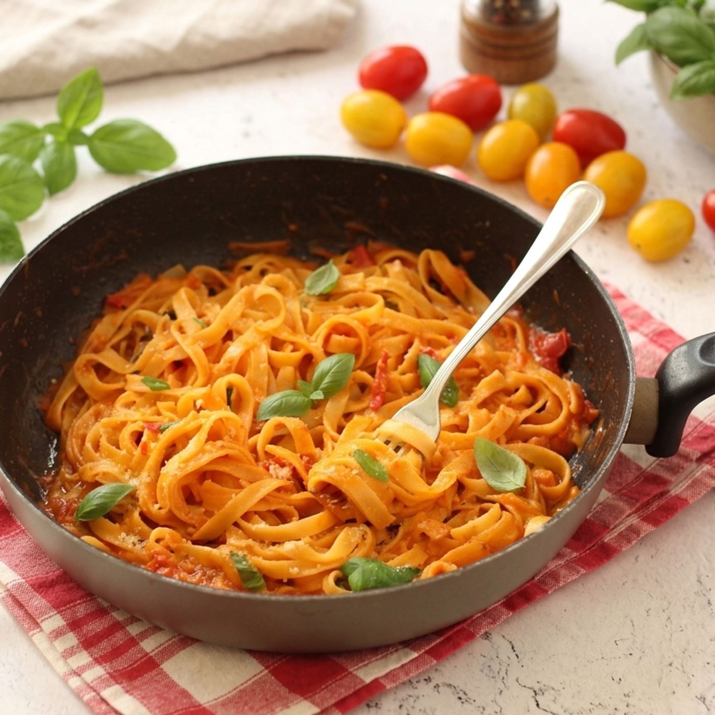 Tagliatelle con pomodorini risottate episode artwork
