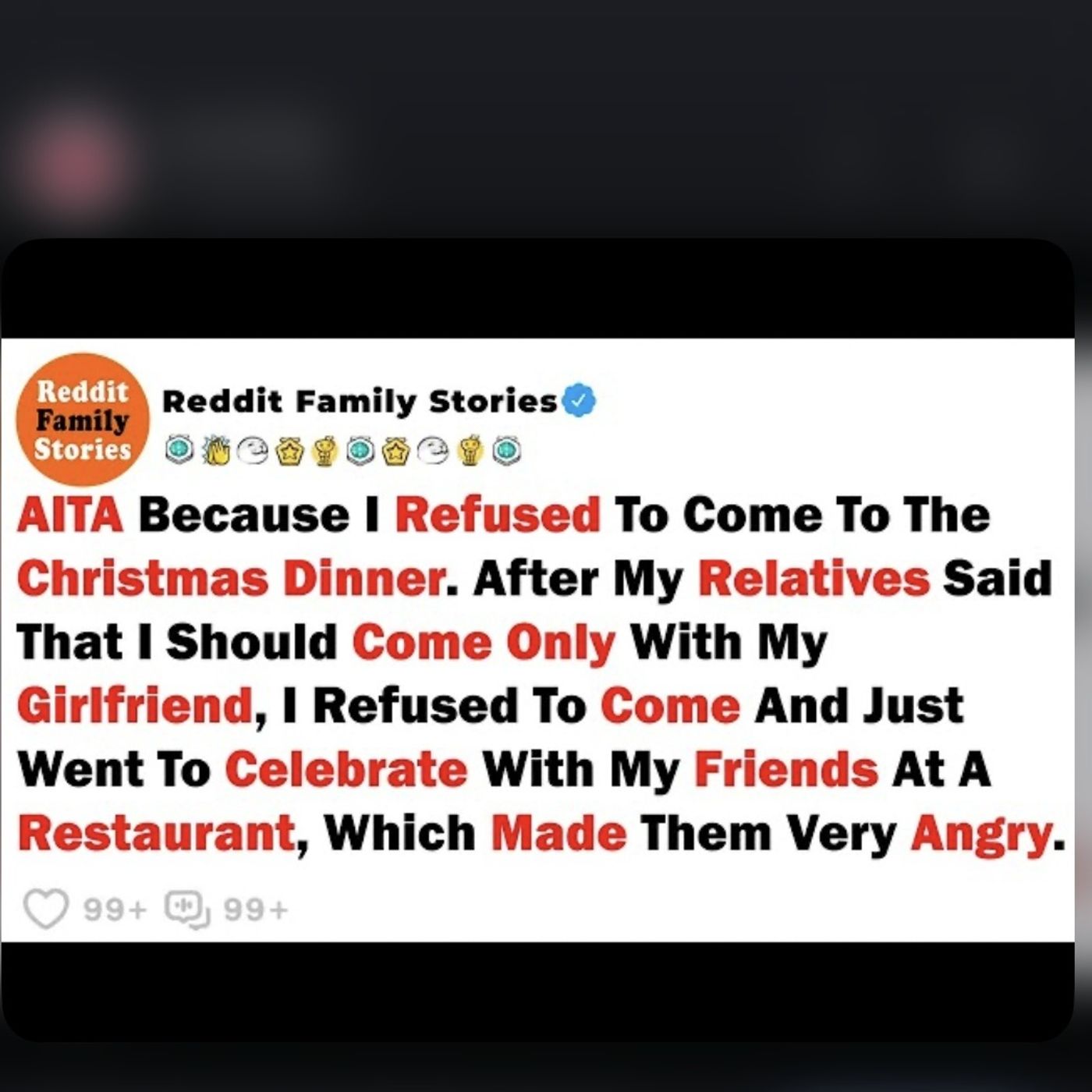 AITA Because I Refused To Come To The Christmas Dinner. After My Relatives... - Best Reddit Stories