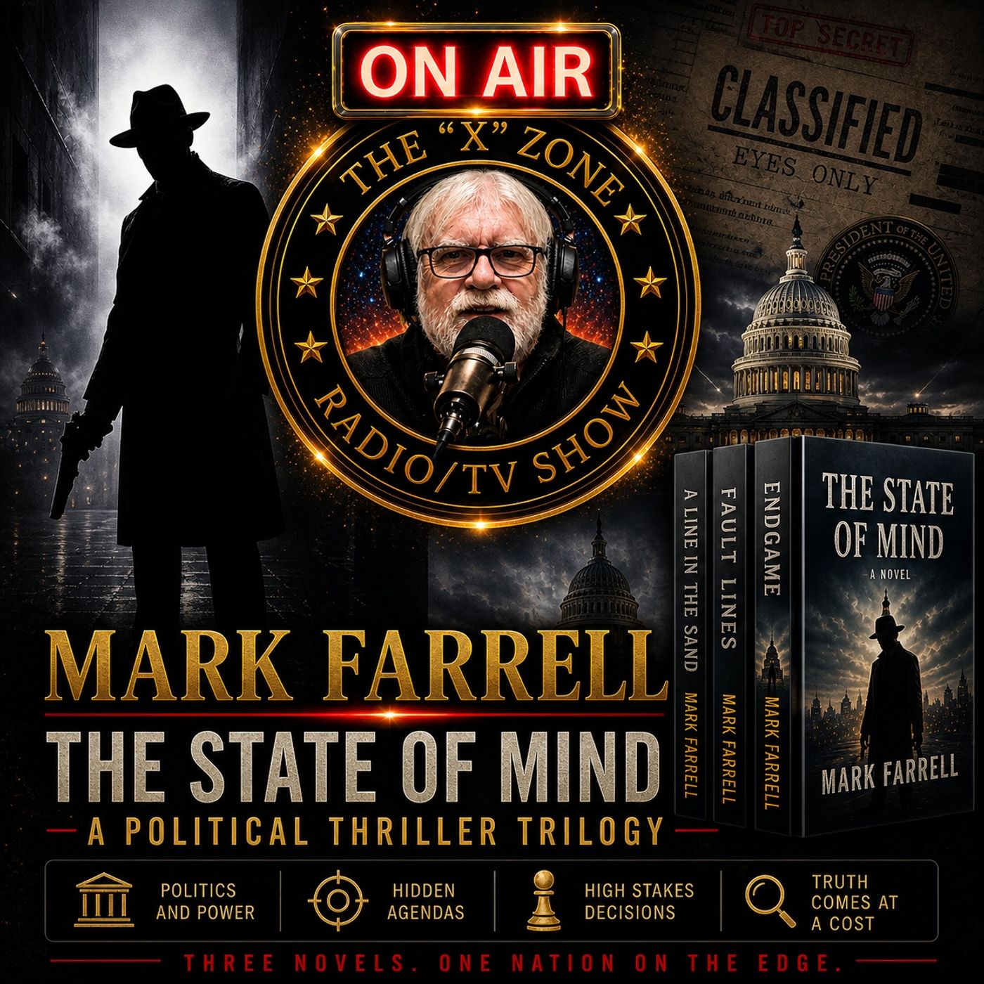 Rob McConnell Interviews - MARK FARRELL- The State of Mind - A Political Thriller Trilogy