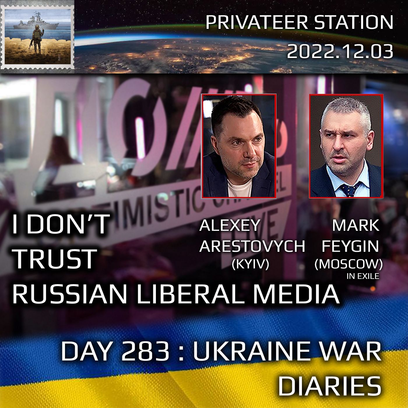 cover of episode War Day 283: Ukraine War Chronicles with Alexey Arestovych & Mark Feygin