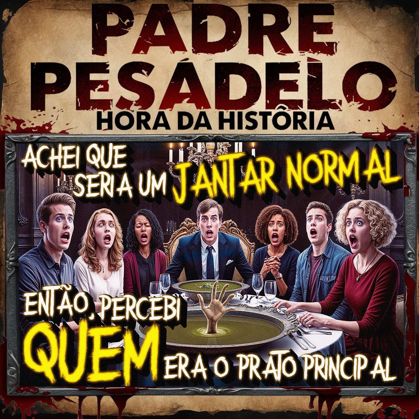 O que aprendi em um jantar assustador vai me assombrar para sempre. - Creepypasta do Reddit episode artwork