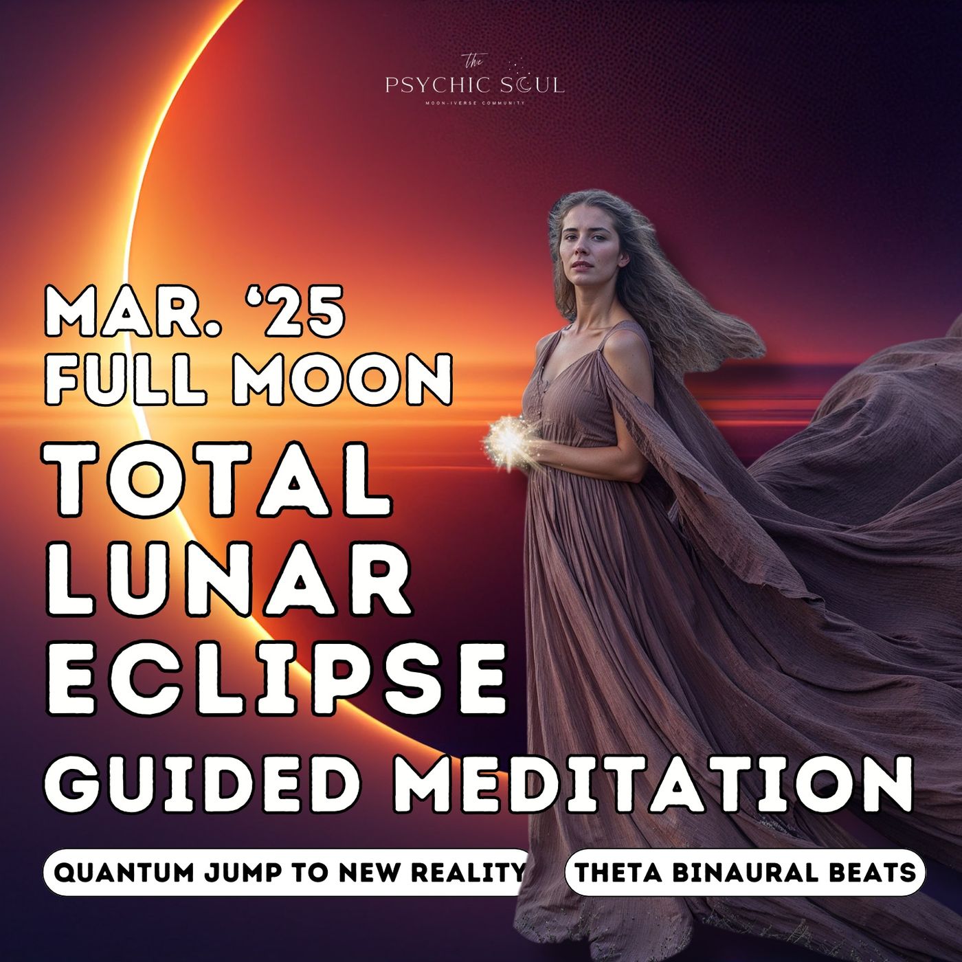 Total Lunar Eclipse Full Moon Guided Meditation ➜ Quantum Jump to New Reality episode artwork