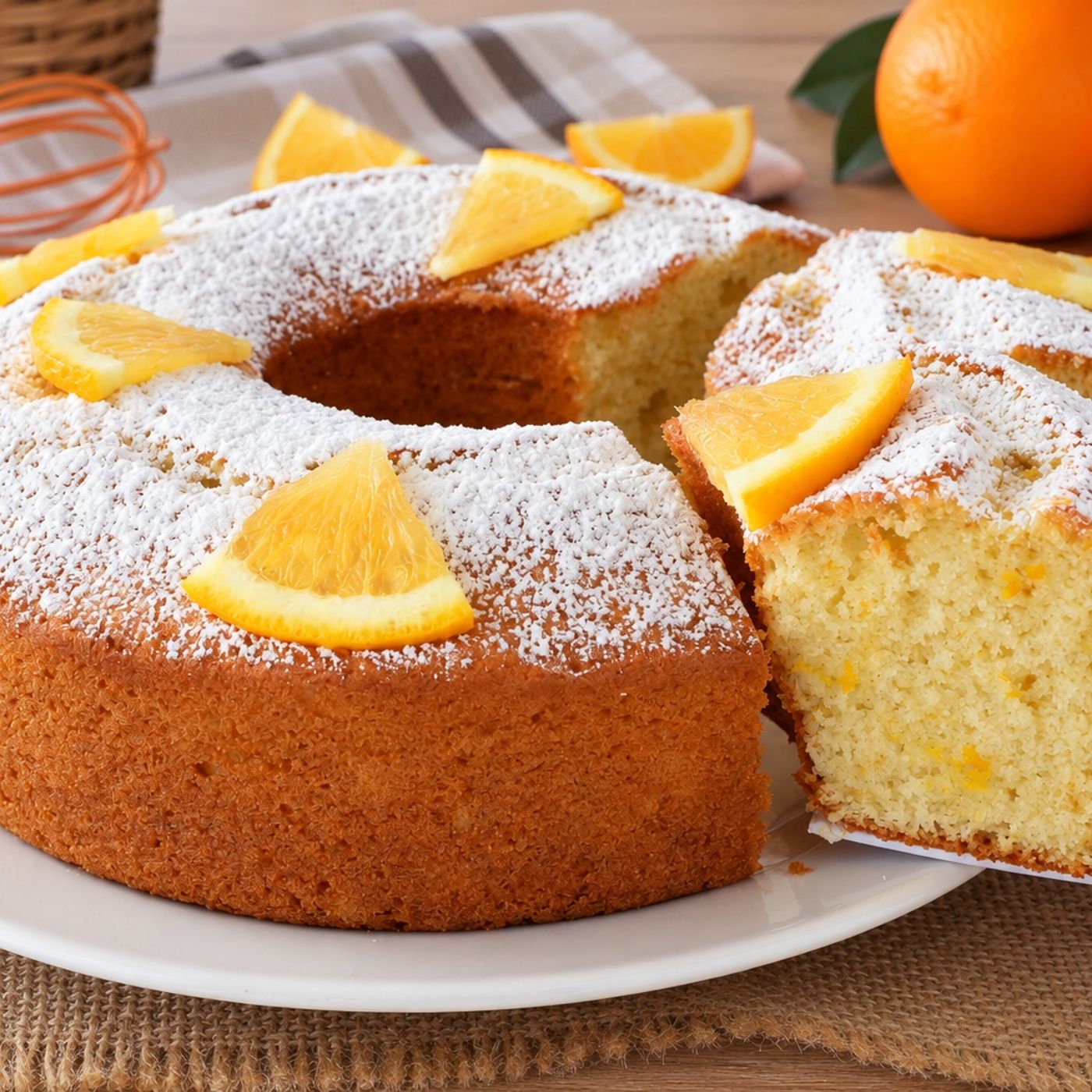 Ciambellone Nuvolosissima all'arancia