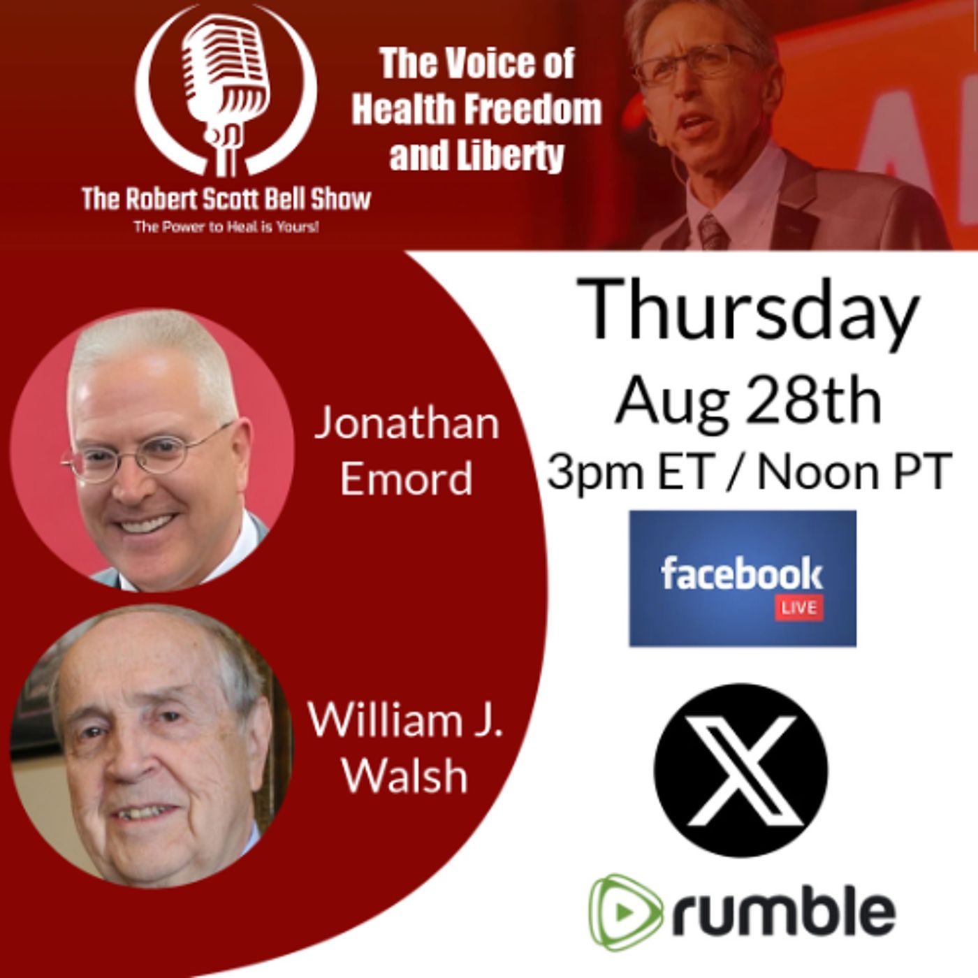 Jonathan Emord, CDC Director Ousted, EUA Rescinded, Science-for-Hire, William Walsh, The Essence of Bipolar Disorder - The RSB Show 8-28-25 episode artwork