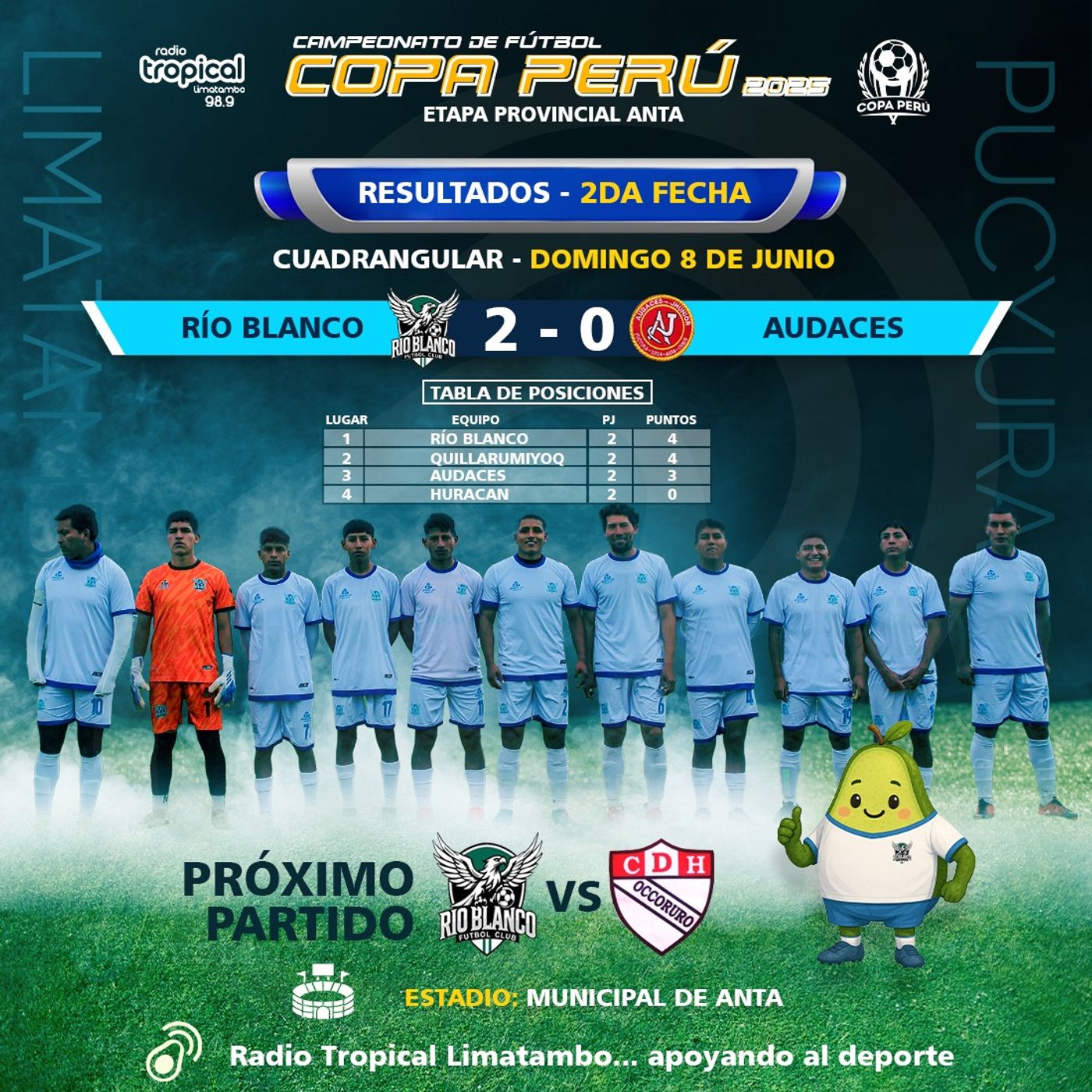 ⚽📻 Participa presidente de Río Blanco FC, señor kayo Adrian Estrada y Marco Caballero... augurando el triunfo este domingo episode artwork