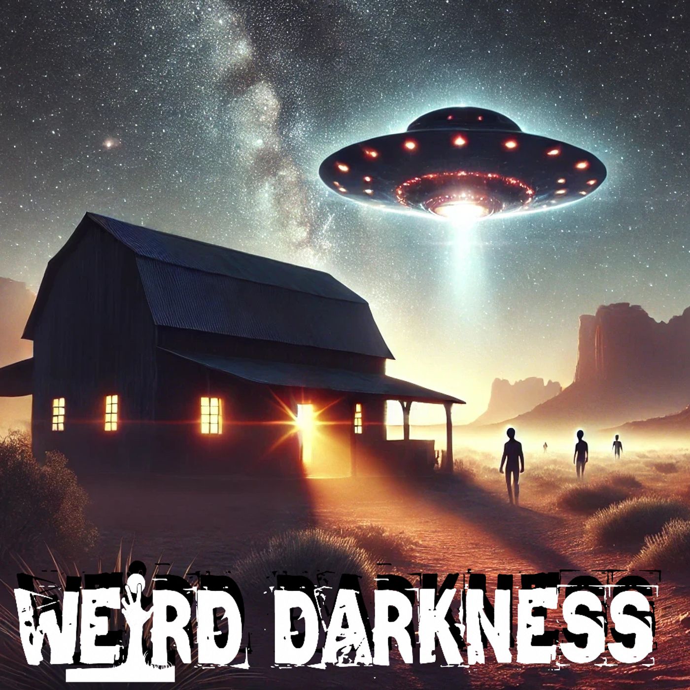 cover of episode “INTERDIMENSIONAL INTRUDERS AT STARDUST RANCH” and More Freaky True Stories! #WeirdDarkness