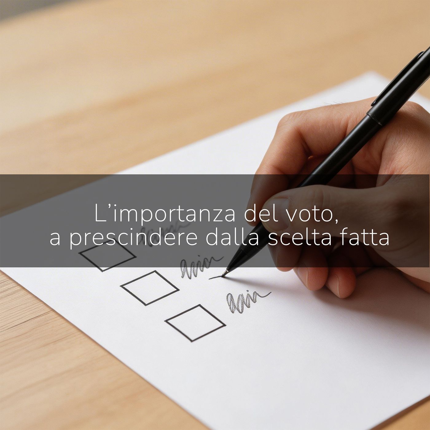 L'importanza del voto, a prescindere dalla scelta fatta. episode artwork