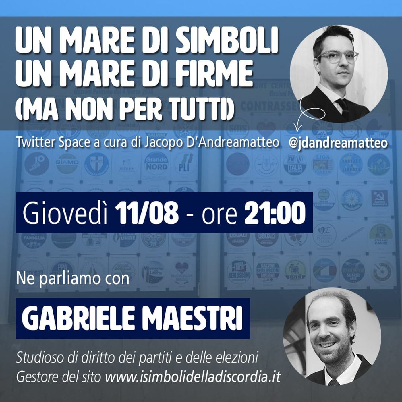 Un mare di simboli, un mare di firme