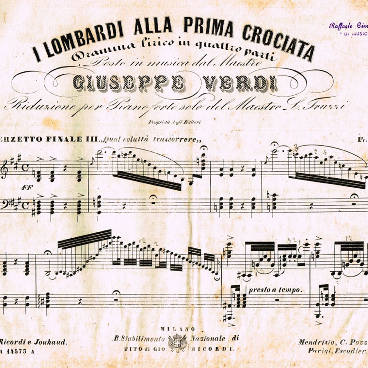 La Mattina all'Opera buongiorno con .. I Lombardi alla prima Crociata