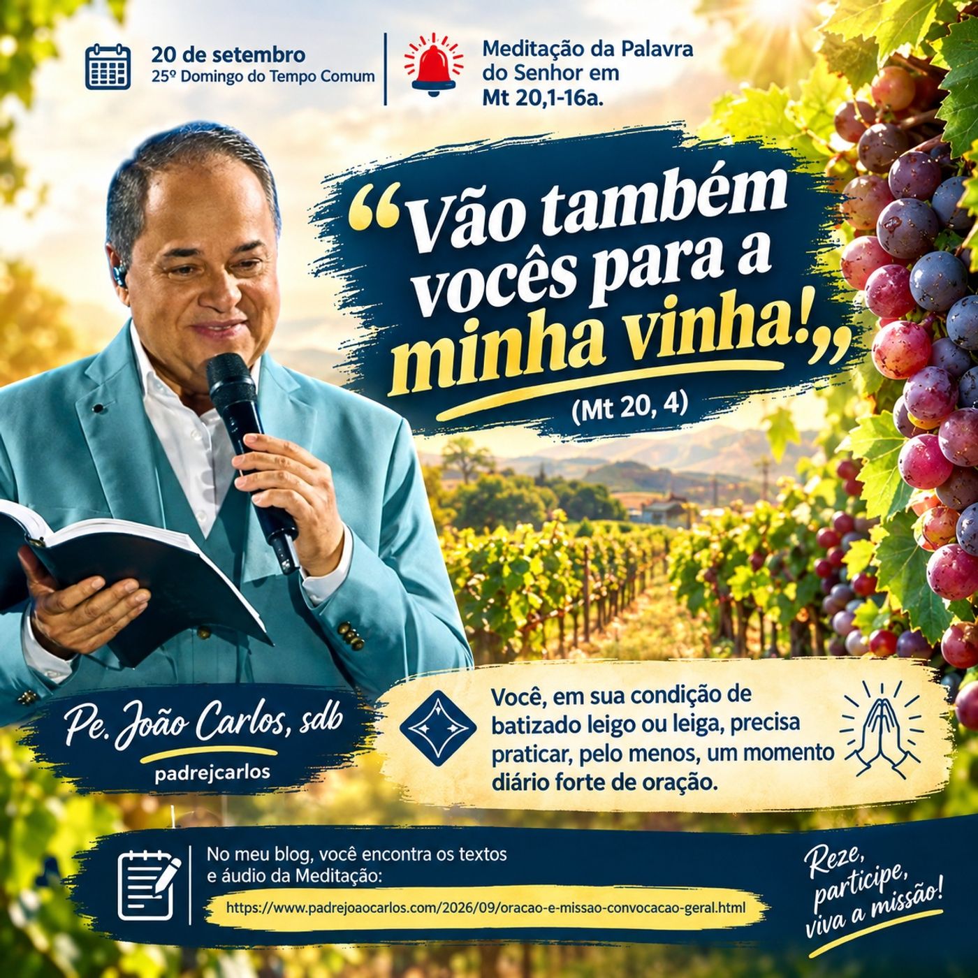 20 de Setembro - Meditação da Palavra do Senhor