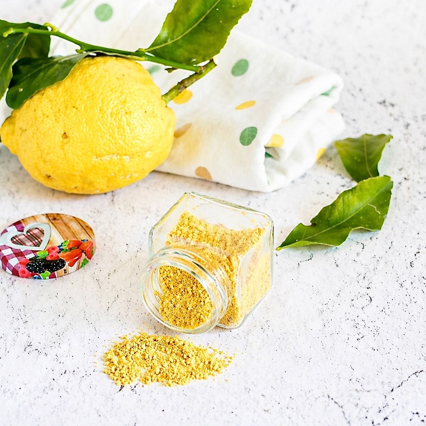 Aroma in Polvere di Limone Fatto in Casa