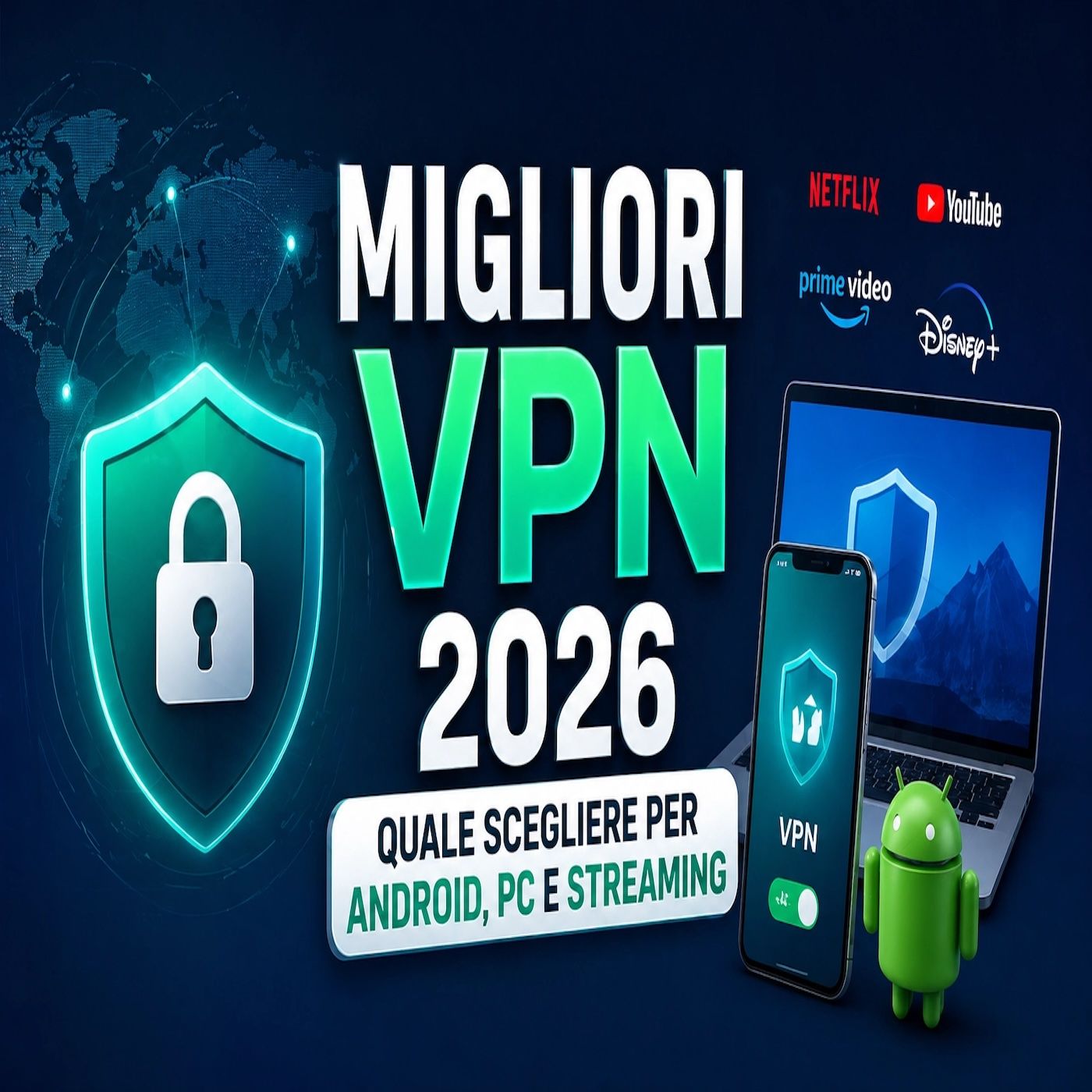 Migliori VPN 2026- quale scegliere per Android, PC e streaming