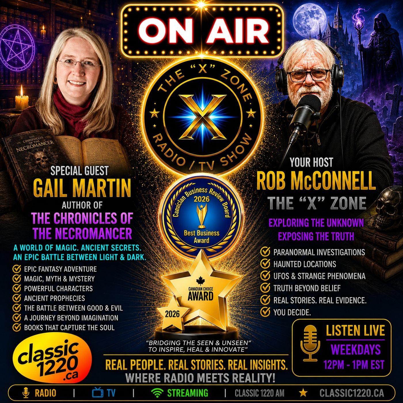 Rob McConnell Interviews - GAIL MARTIN - Author of The Chronicles of The Necromancer episode artwork