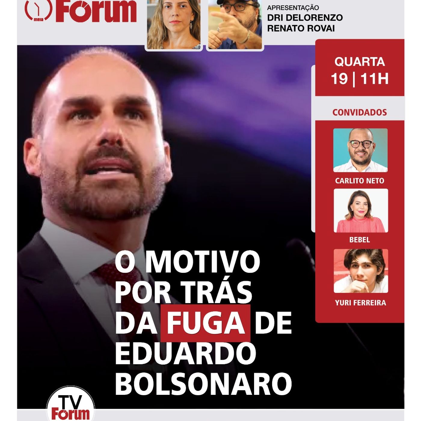 O motivo da fuga de Eduardo Bolsonaro | Por que 88% do mercado reprova Lula? | 19.03.25 episode artwork