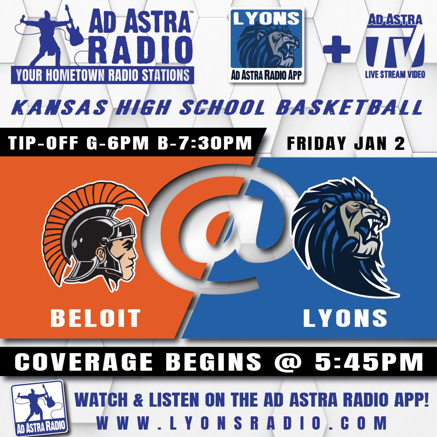 Beloit Trojans at Lyons Lions High School Basketball (January 2, 2026) episode artwork