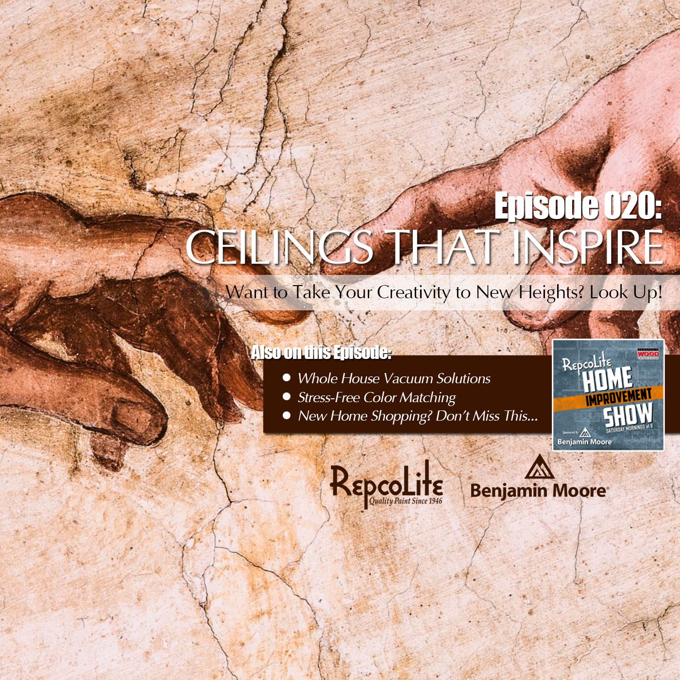 Episode 020: Central Vacuums, Painted Ceilings, Color Matching Tips, and Buying a New House