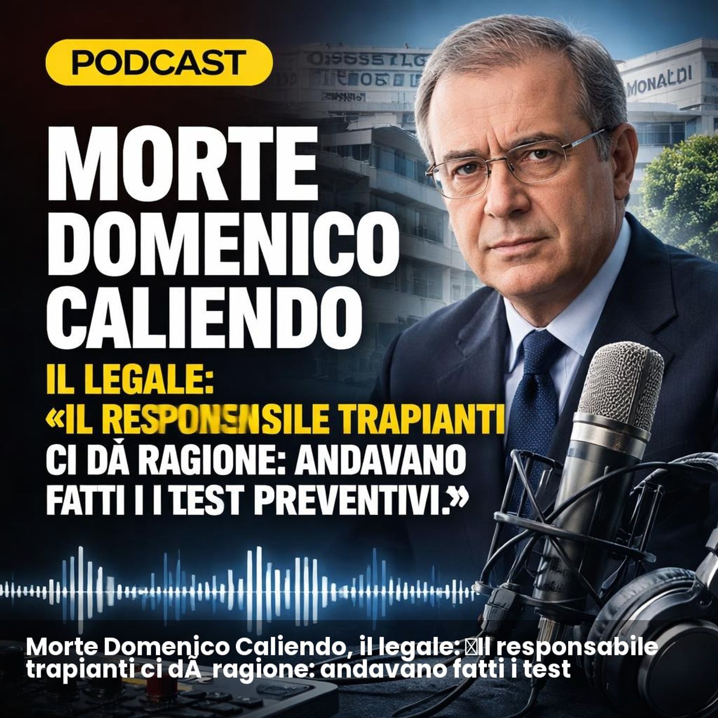 Morte Domenico Caliendo, il legale: «Il responsabile trapianti ci dà ragione: andavano fatti i test preventivi» episode artwork