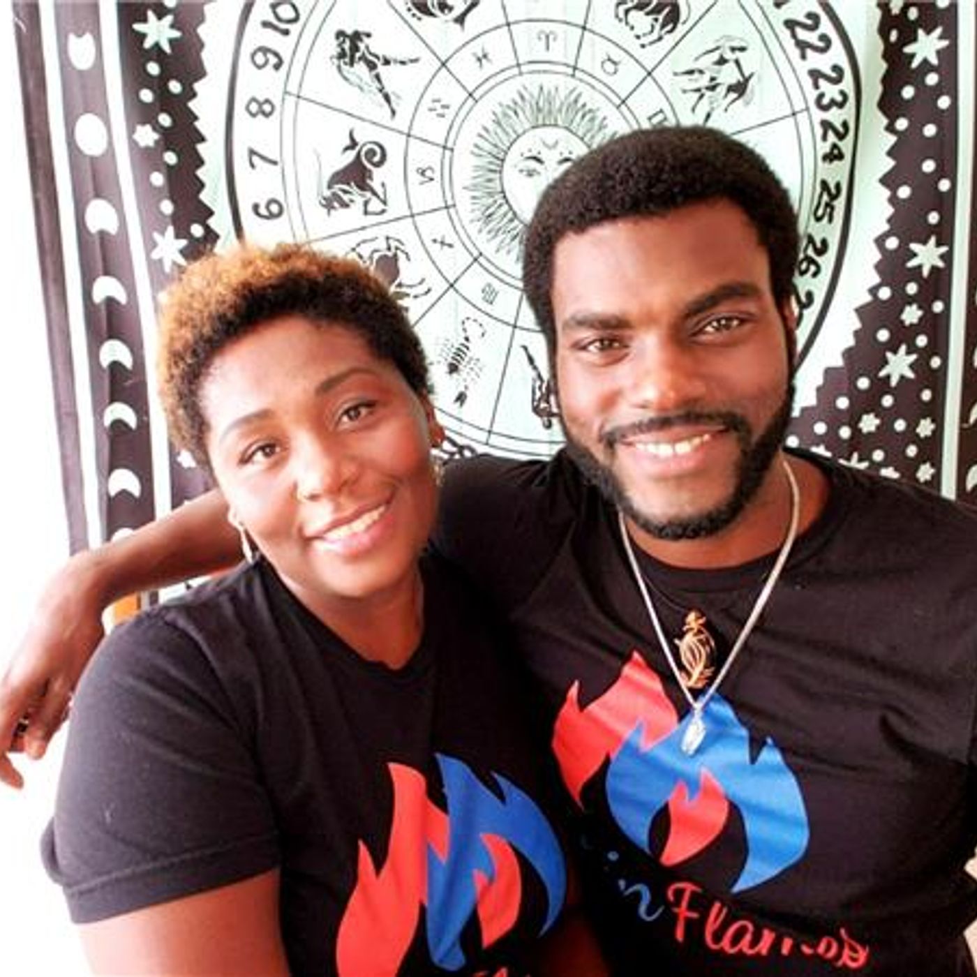 Cafe Esoterica Radio Hostess Shawn Cohen Guests Twin Flames Kris and LeaSha episode artwork