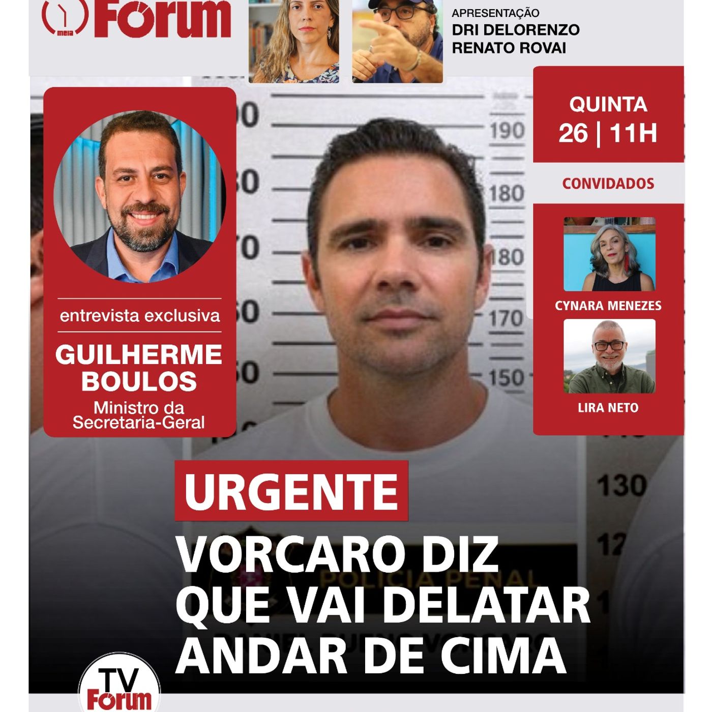 Os delatados de Vorcaro | Lula estreia Gripen | Fim da CPMI do INSS | Fórum Onze e Meia | 26.03.26 episode artwork