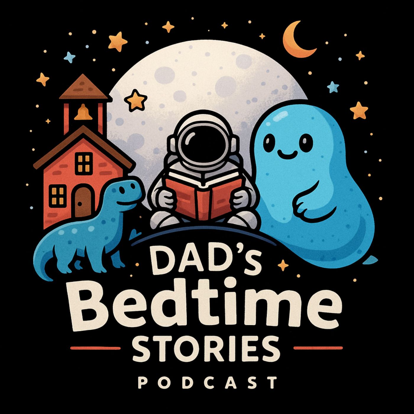 Blobby The Shapeshifting Blob Goes to School - A Bedtime Visualization for Kids