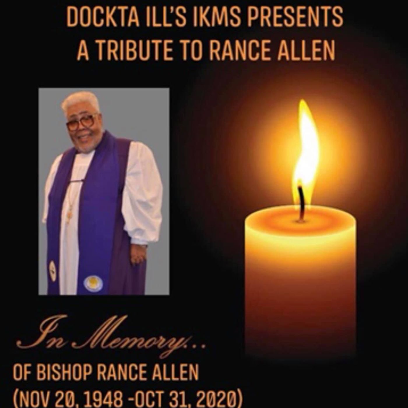 Dj Dockta Ill's IKMS Rance Allen Tribute episode artwork
