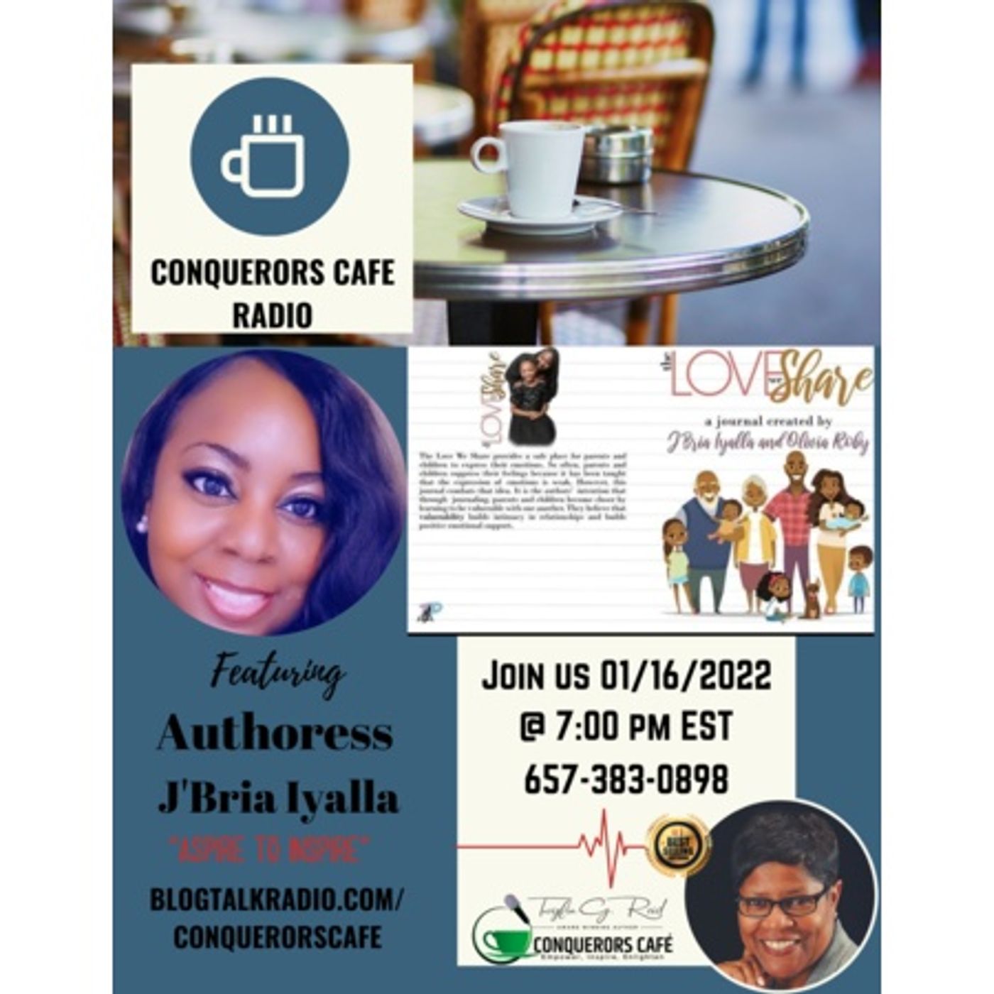 : Conquerors Cafe Author Spotlight Featuring Author J'Bria Iyalla thumbnail