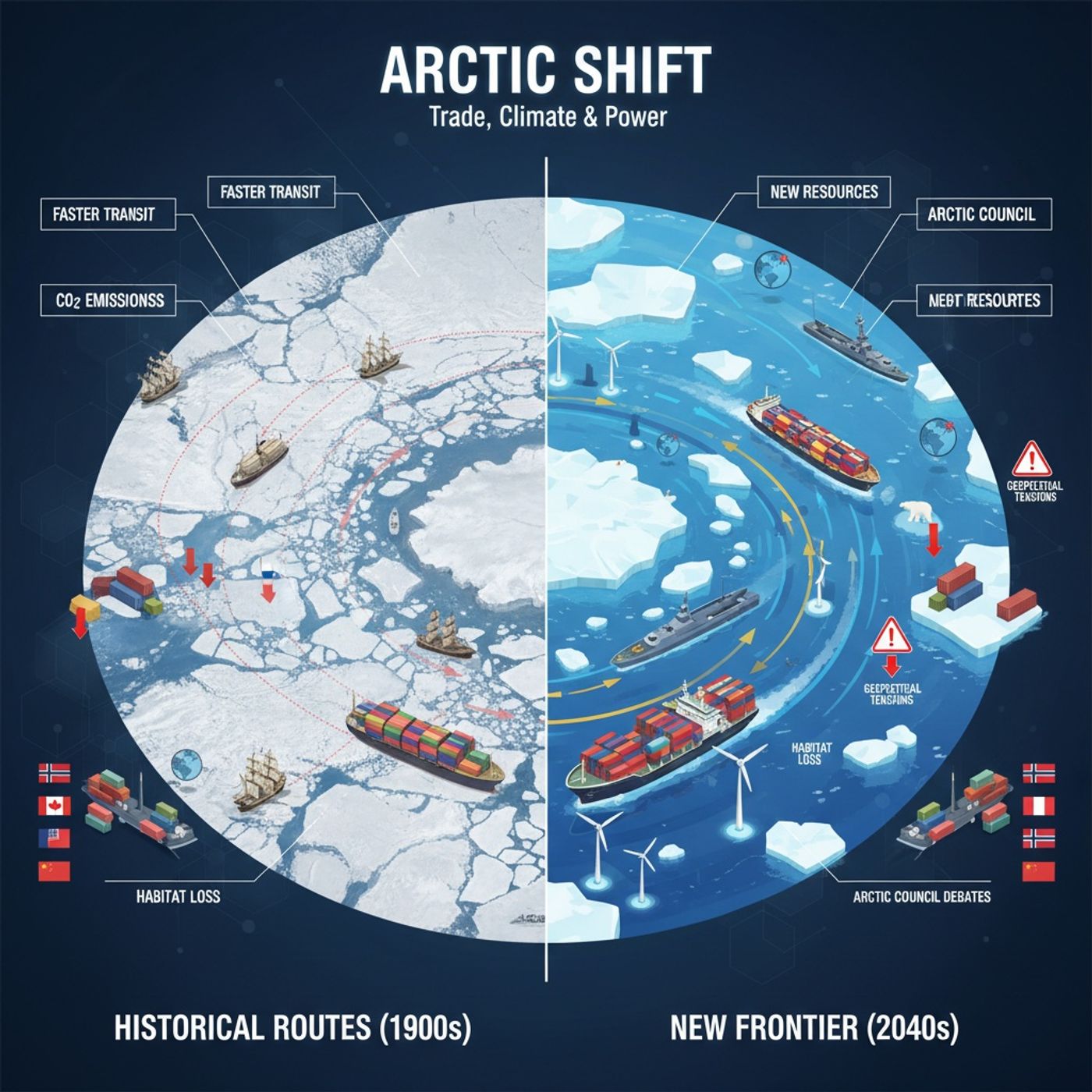 Navigating Change_ The New Arctic Shipping Routes