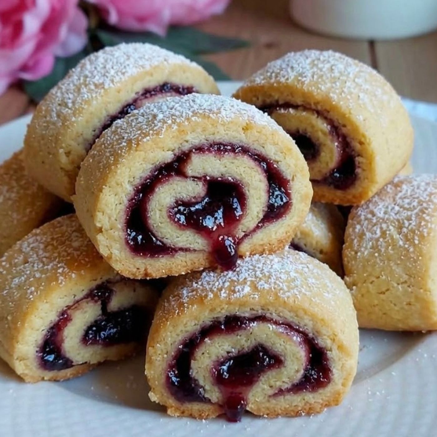 Biscotti arrotolati cuore di marmellata: dolce ricetta facile con frolla favolosa