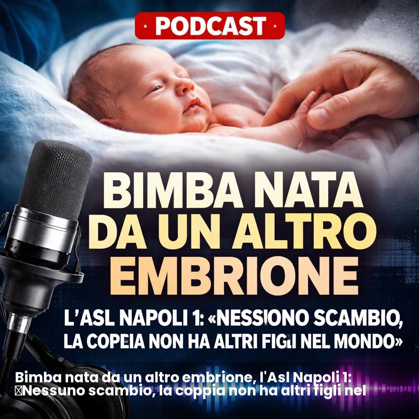 Bimba nata da un altro embrione, l'Asl Napoli 1: «Nessuno scambio, la coppia non ha altri figli nel mondo» episode artwork
