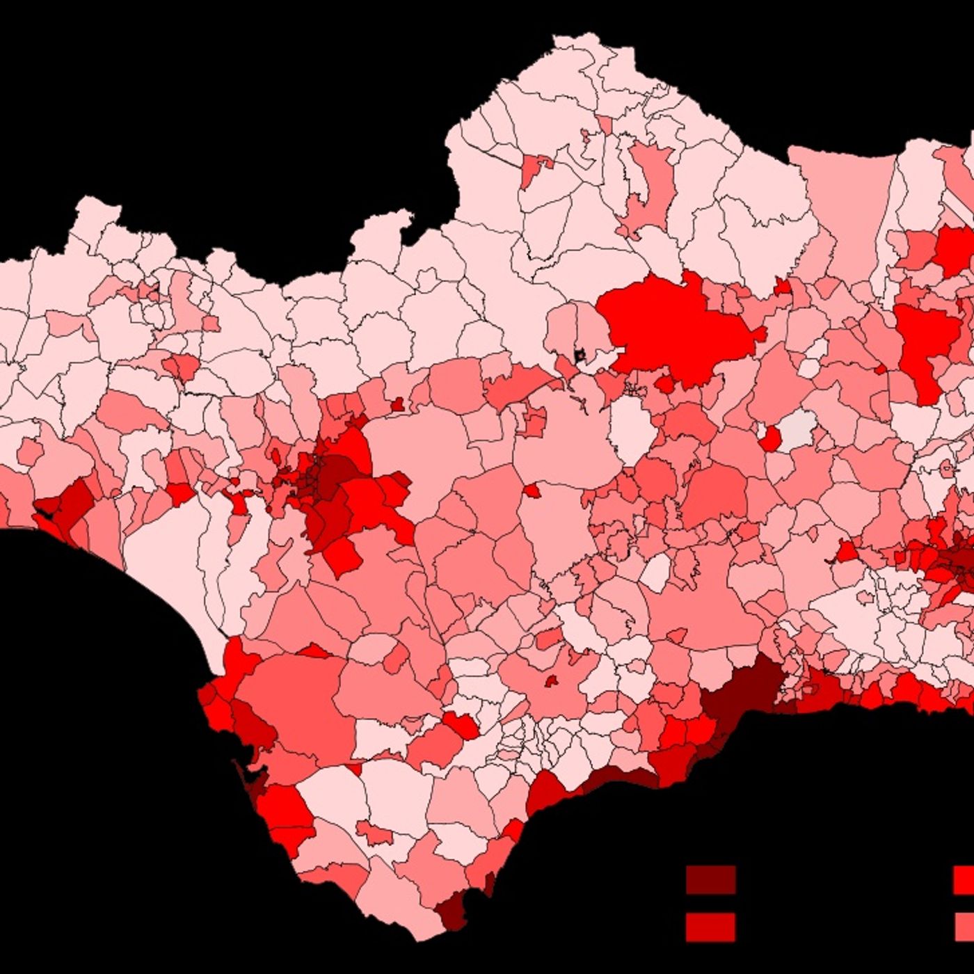 La población europea, española y andaluza
