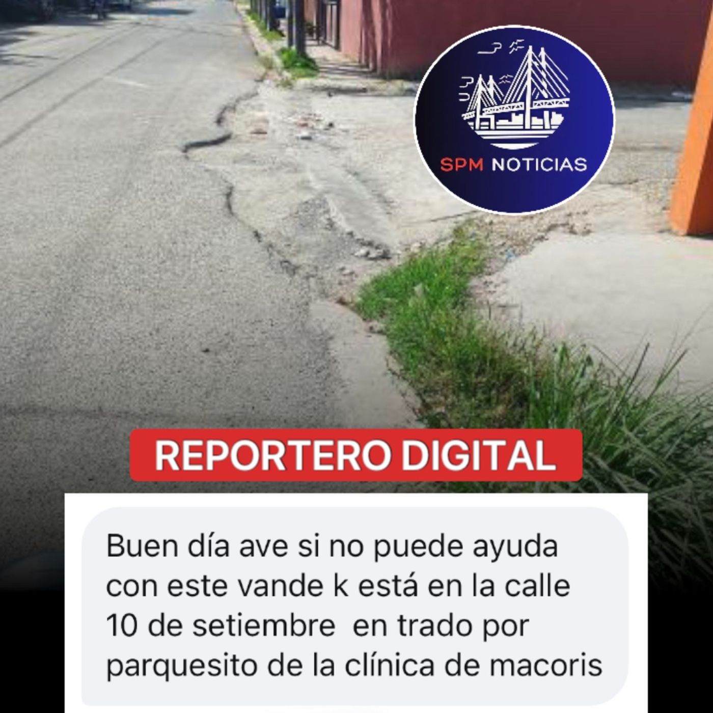 Deterioro de un badén ubicado entre las calles 10 de Septiembre y Camila Álvarez Morales, SPM. episode artwork