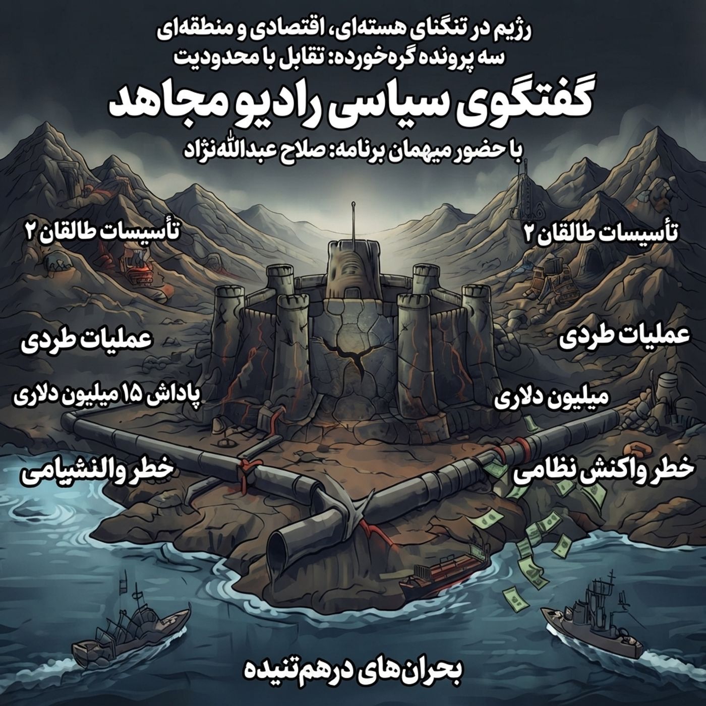 رژیم در تنگنای هسته‌ای، اقتصادی و منطقه‌ای-صلاح عبدالله نژاد episode artwork