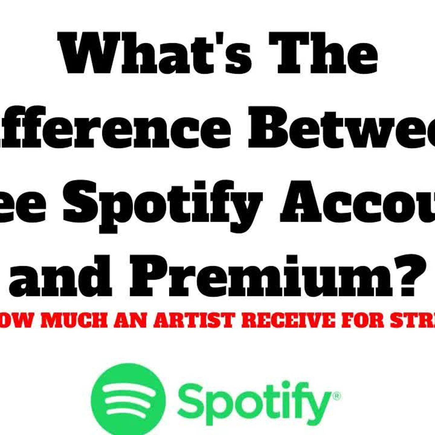 Premium Spotify vs Free Spotify Account And Pay Rates