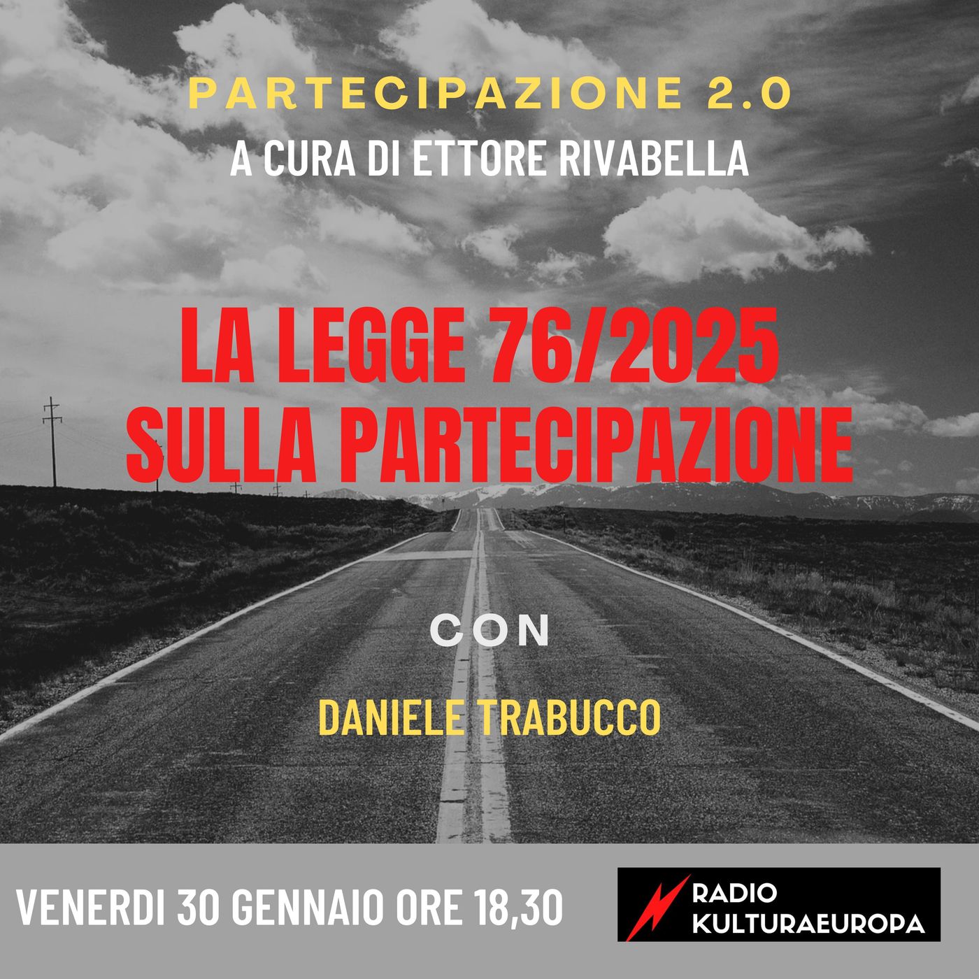 PARTECIPAZIONE 2.0 - La legge 76/2025 sulla Partecipazione.