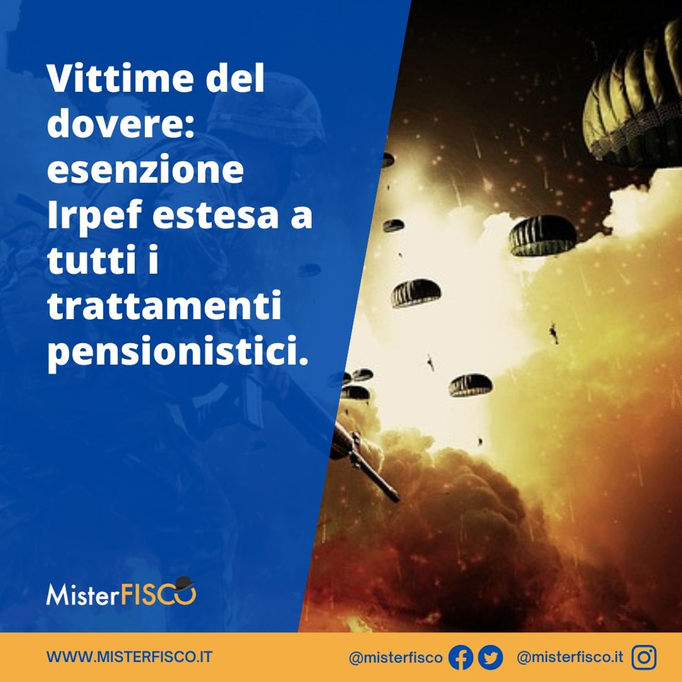 Vittime del dovere: esenzione Irpef estesa a tutti i trattamenti pensionistici episode artwork