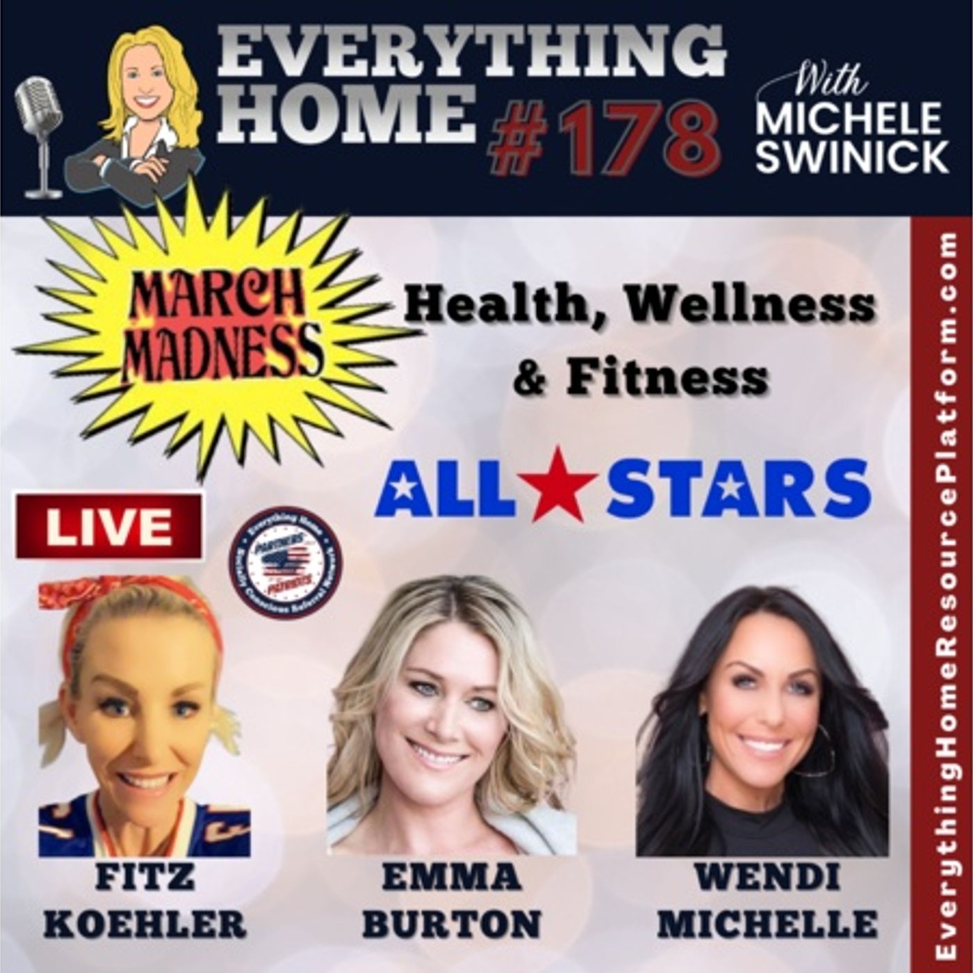178 LIVE: MARCH MASKLESS MADNESS - Health, Wellness & Fitness - All Star Team episode artwork