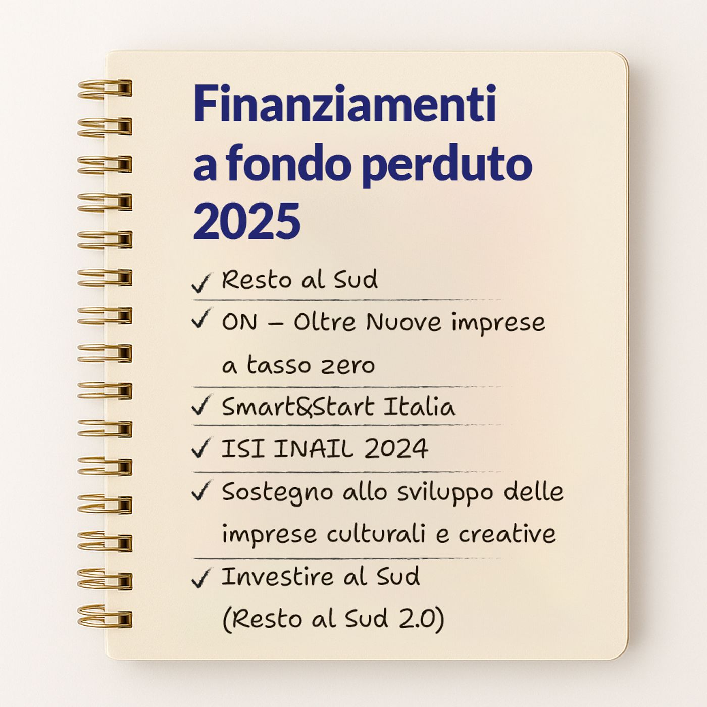 Guida audio ai finanziamenti a fondo perduto 2025: elenco completo episode artwork