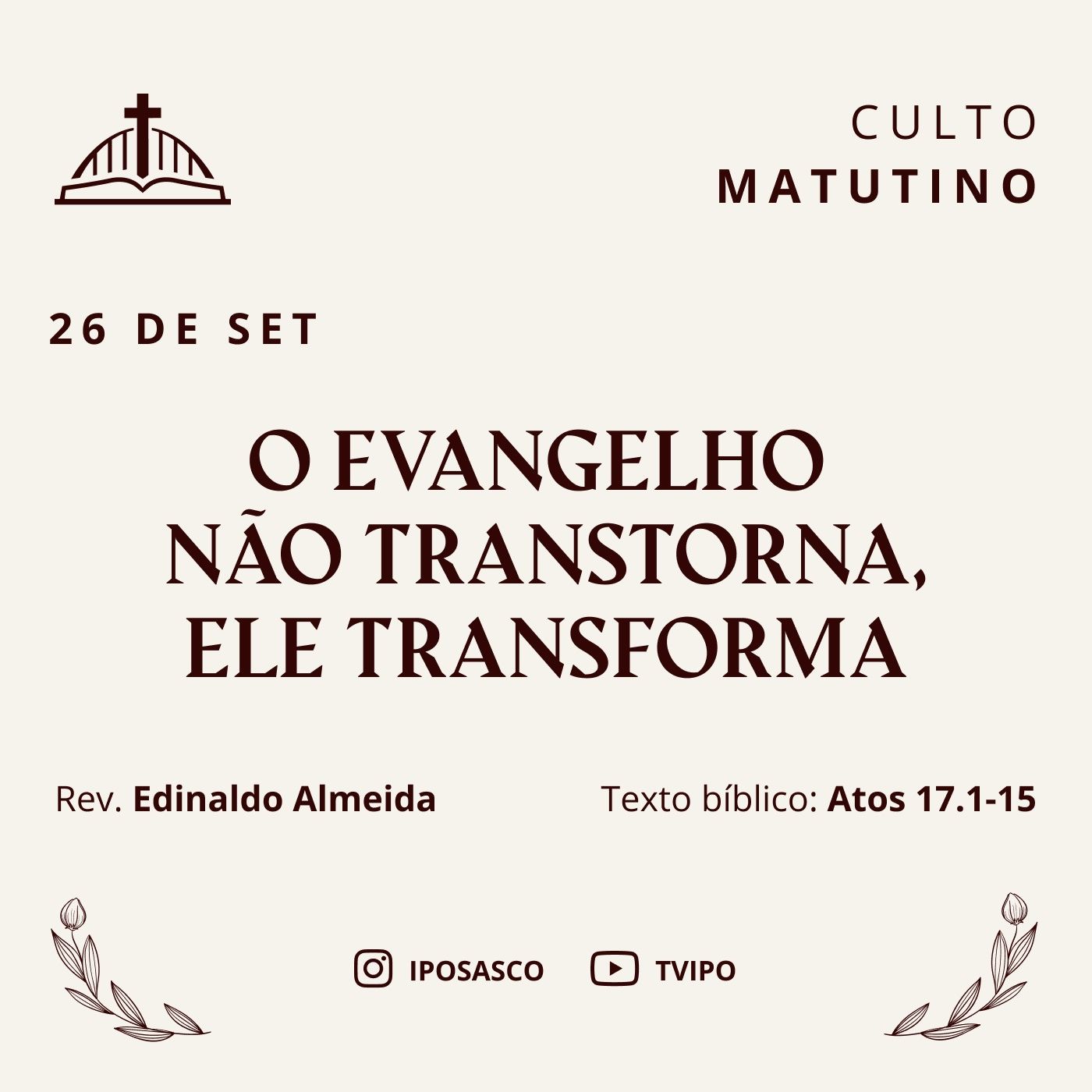 Pregações - Igreja Presbiteriana de Osasco