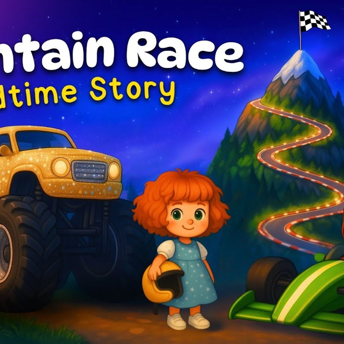 The Magical Mountain Race 🏔️ 🏎️  COZY Bedtime Story for Kids 💤(M4A_128K)