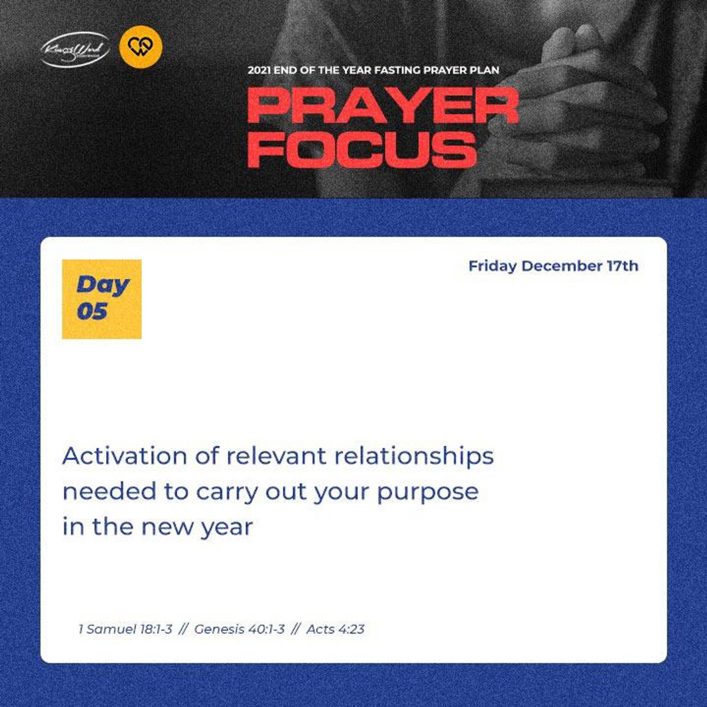 Activation of Relevant Relationships | Restart (End of the Year Fasting) - Day 5 episode artwork