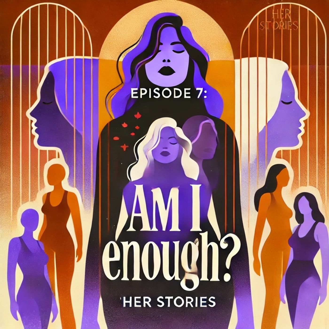 Episode 7 - Her Stories" Am I Enough? Finding Self-worth in a judgemental world" episode artwork