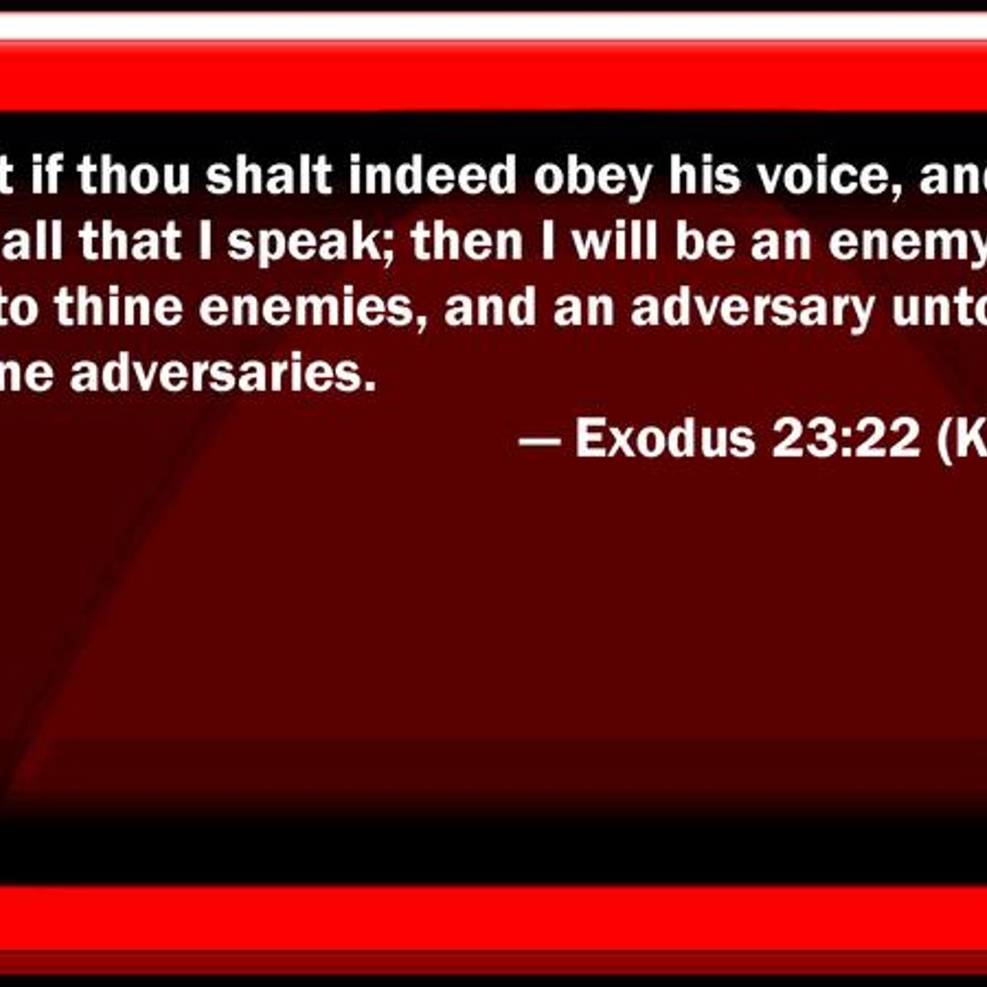 Obey God And He Will Be On Your Side (Pt 3) Exodus 23:22 - S12 [B344] episode artwork