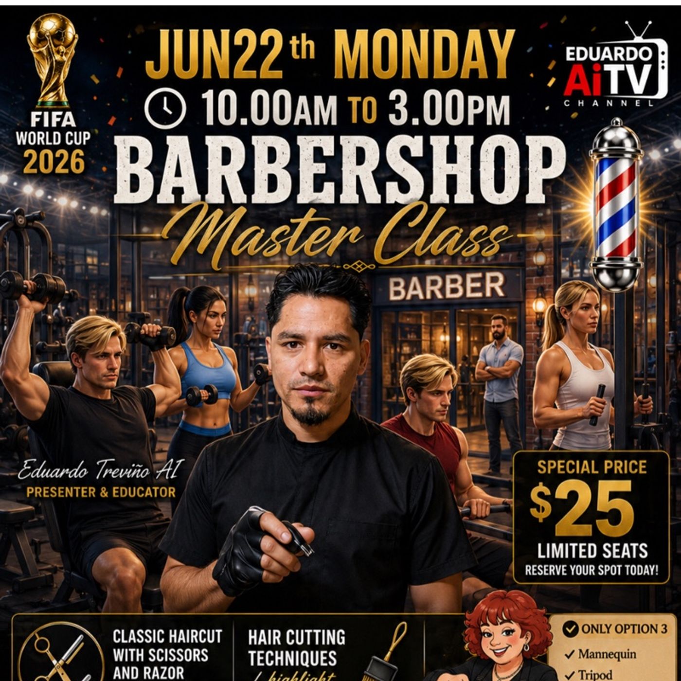 Master Class June 22th. By BeautySales.com Tickets Available Call us 1-866-723-2889 or 626-437-2564 Shipping all USA episode artwork