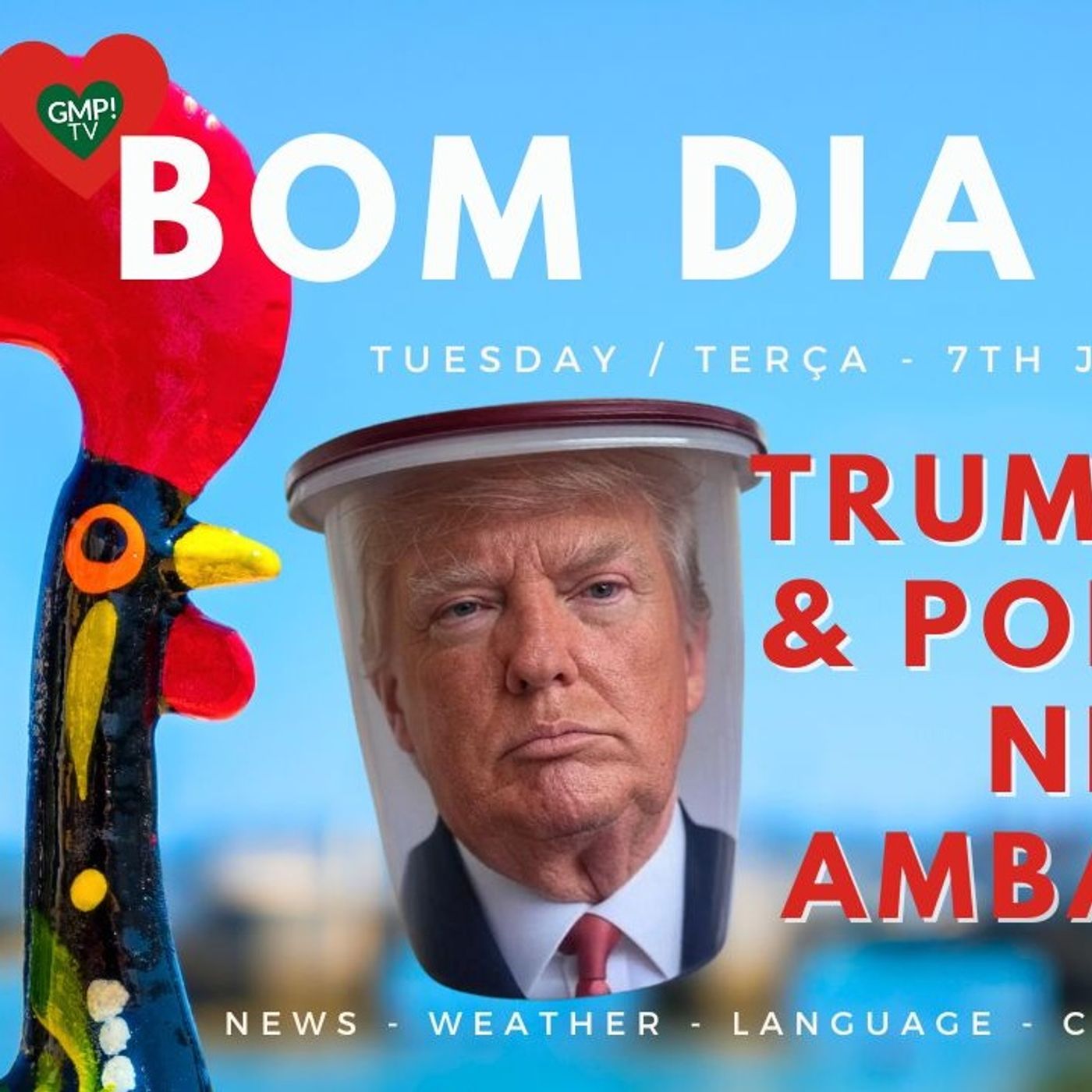 Bom Dia Daily - Tuesday 7th January 2025 #portugal #news #weather #language #culture #wellbeing episode artwork