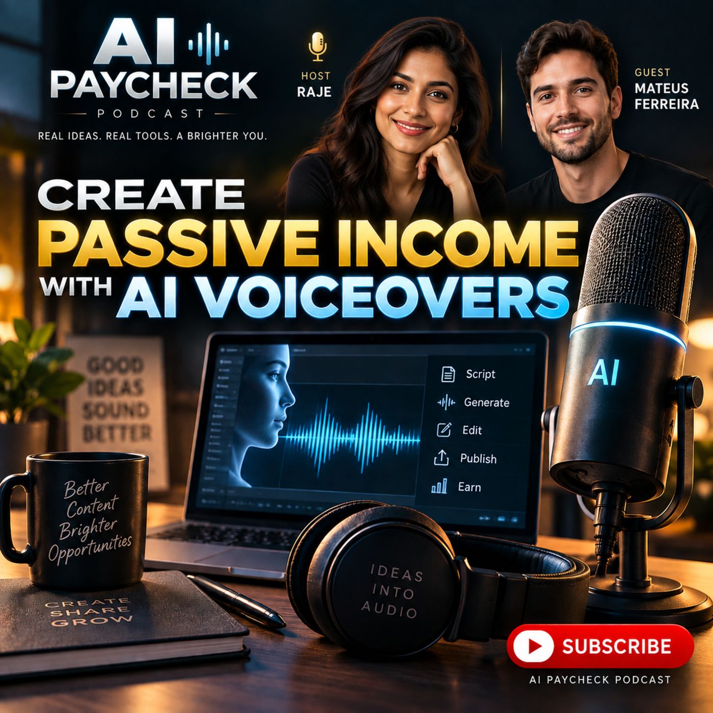 Create Passive Income With AI Voiceovers episode artwork