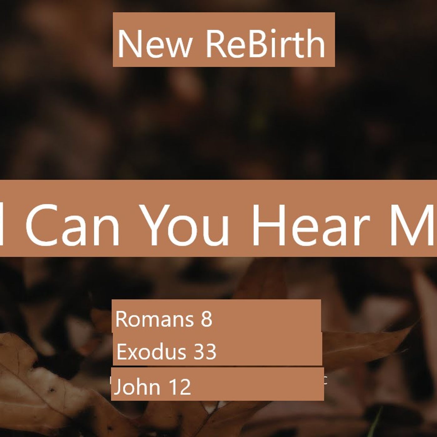Friday April 10,2026 New ReBirth   God can you hear me episode artwork