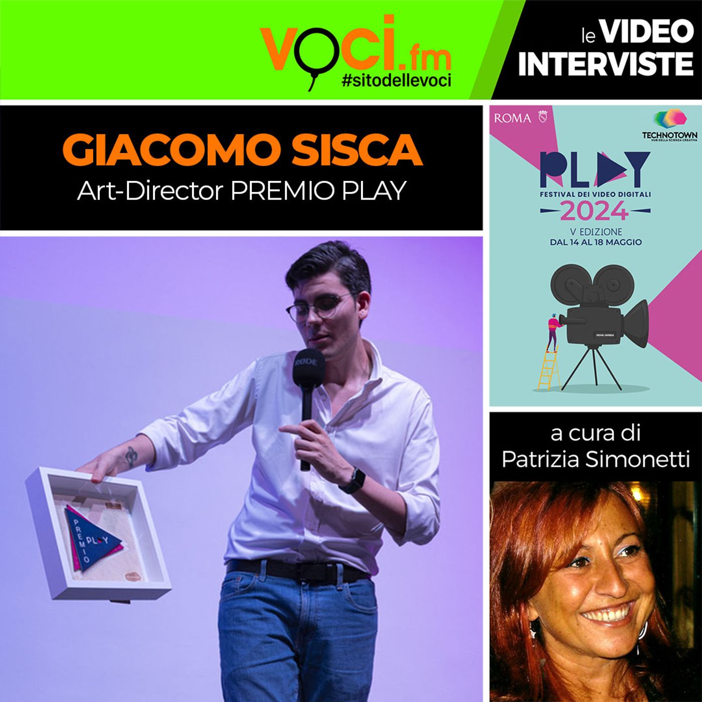 GIACOMO SISCA art director del PREMIO PLAY su VOCI.fm - clicca PLAY e ascolta l'intervista episode artwork