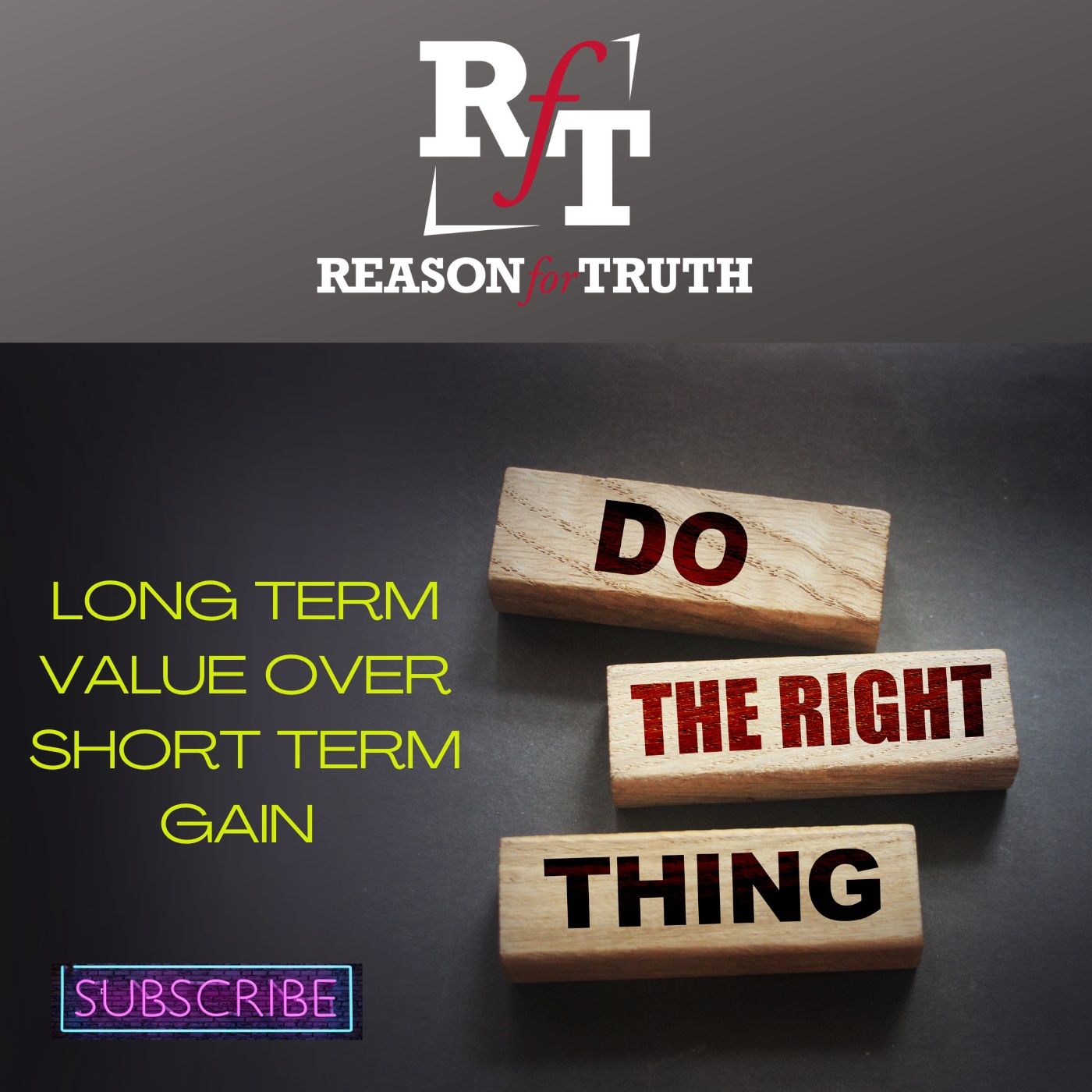 DOING THE RIGHT THING- Long Term Value Over Short Term Gain - 10:21:22, 7.17 PM