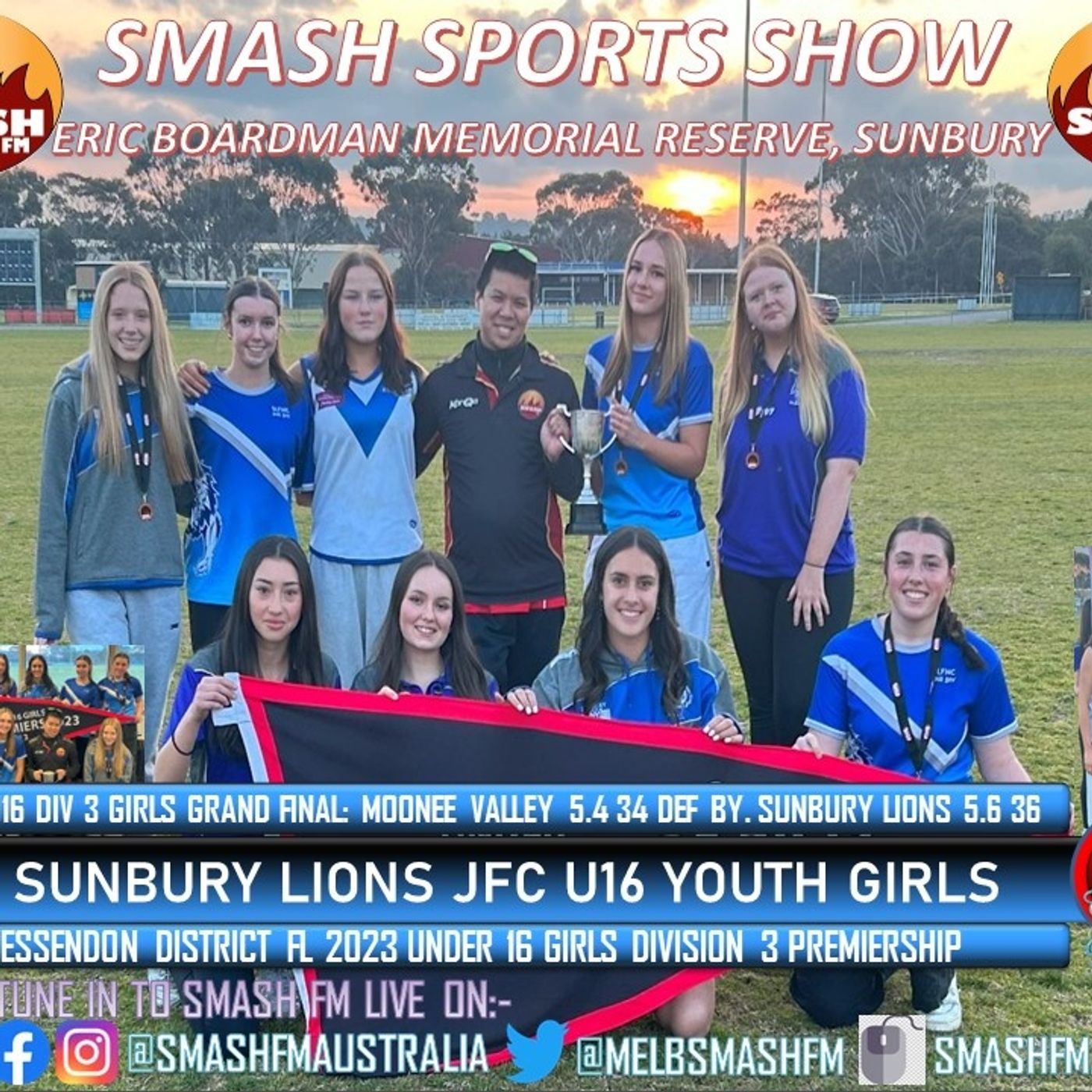 SSS10THYR: Sunbury Lions FNC Juniors EDFL U16 Girls Division 3 Premiership Interviews 280823