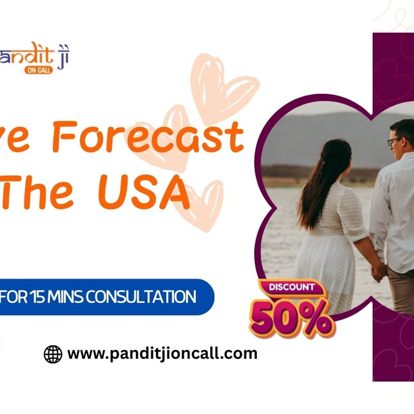 Love Forecast by Pandit Ji On Call in the USA | Get Personalized Predictions Today — Elevate Your Life with Grah Shanti Buddh cover